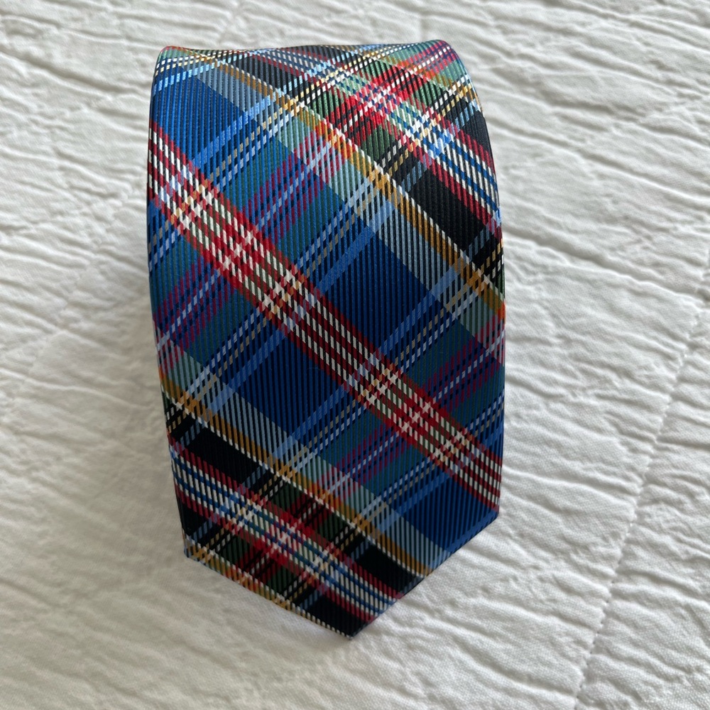 Men's Multicolor Plaid Tie